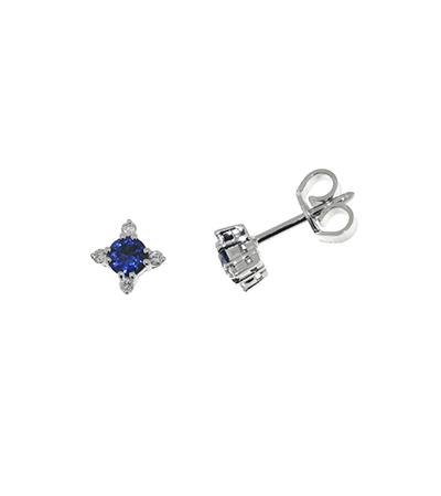 Diamonds ct 0,08 Sapphire ct 0,40