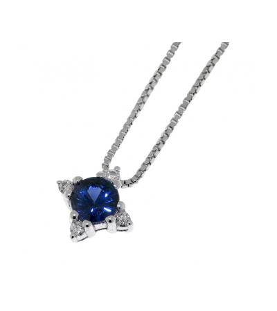Diamonds ct 0,04 Sapphire ct 0,36